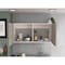 Tuhome Napoles Wall Cabinet, Two Shelves, Double Door, White/Light Gray MBZ6561 - alternate 1